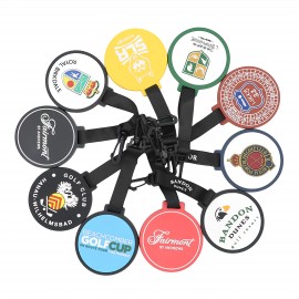 Logo Branded Round Golf Bag Tag