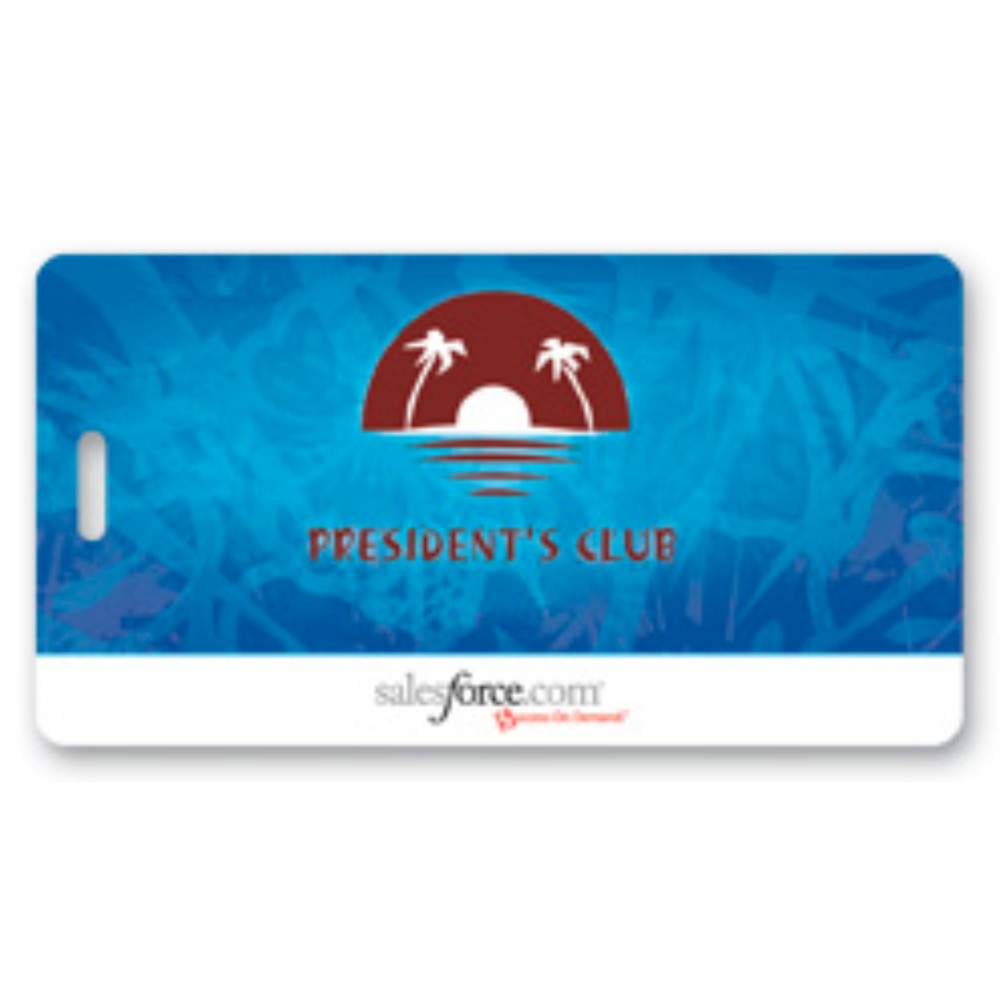 Full Color Write On Tag (Rectangle 2.25"x4.25") with Logo
