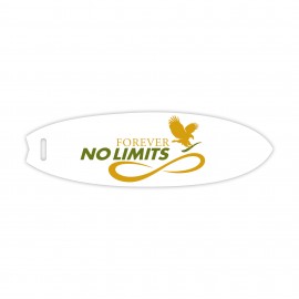Full Color Write On Tag (Surfboard 5.5"x1.7") with Logo  Full Color Write On Tag (Surfboard 5.5"x1.7") with Logo