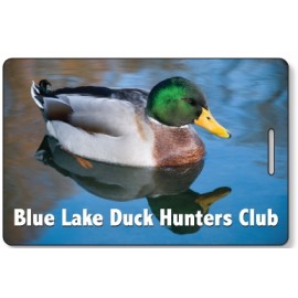 Custom Gloss Plastic Rectangle Identification Tag (4"x 2 5/8")