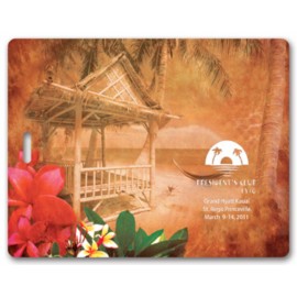 Full Color Write On Tag (Square 3.5"x4.5") with Logo