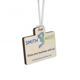 Promotional Custom Ultra Vivid Birch Bag Tags (4-9 SQ)