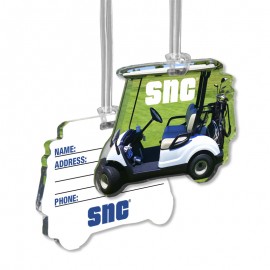 Promotional Custom 1/4" Acrylic Write-On Luggage Bag Tags