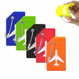 Logo Branded Silicone Luggage Tag With Name ID Card