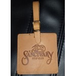 Personalized Square Leather Golf Tag