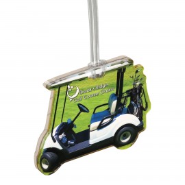 Custom Acrylic Full Color Bag Tag with Logo