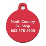 Large Round with Loop Pet / ID Tag (1 1/4"x1 1/2") with Logo
