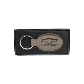 Promotional Laser Engraved Leatherette Key Tag - Oval (3"x1.75")