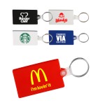 Rectangle Soft Key Tag Keychain with Logo