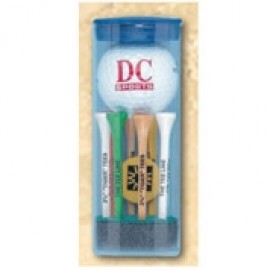 Custom Imprinted "Top Flite" Golf Ball Tube w/ 1 Golf Ball, Eight 2 3/4" Tees & 1 Marker