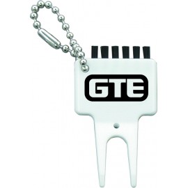 Golf Divot Tool With Cleaning Brush (5 Day Production) Logo Printed