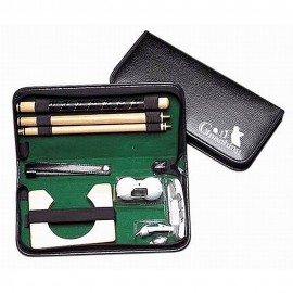 Executive Travel Indoor Golf Wooden Club Putter Kit Custom Imprinted