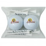 Pillow Pack with Tees & 2 Golf Balls Custom Imprinted