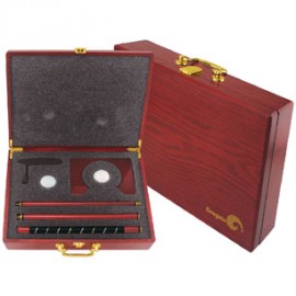 13"x10"x2-7/8" Golf Practice Set In Screen Print Wooden Gift Box Custom Branded