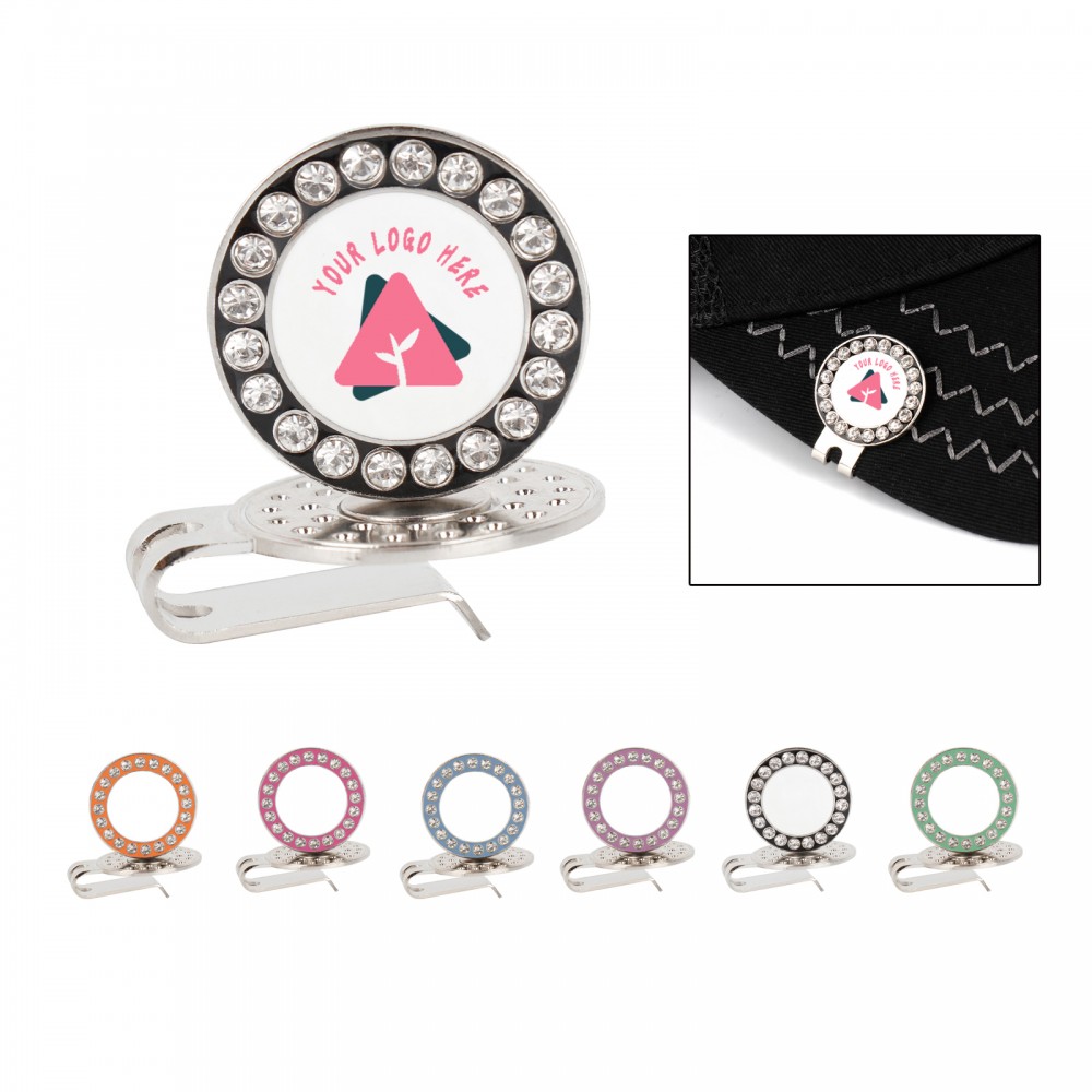 Custom Imprinted Golf Ball Marker w/ Hat Clip Custom Imprinted Golf Ball Marker w/ Hat Clip