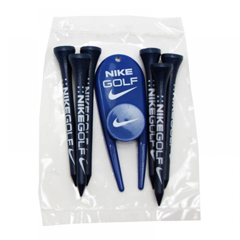 6 Tees, 2 Ball Markers and 1 Divot Tool with Logo