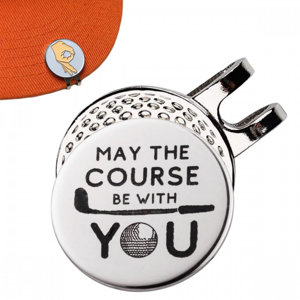 Custom Imprinted Magnetic Ball Marker Hat Clip Custom Imprinted Magnetic Ball Marker Hat Clip