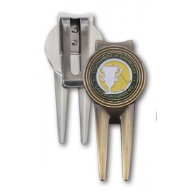 2.5" Divot Tool w/ 7/8" Ball Marker with Logo