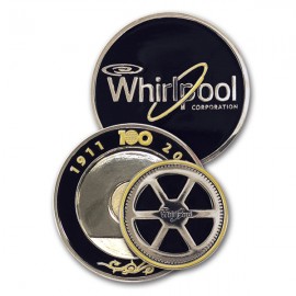 Custom Imprinted Jumbo Marker 1.5" Custom with 1" Enamel Ballmarker  Custom Imprinted Jumbo Marker 1.5" Custom with 1" Enamel Ballmarker