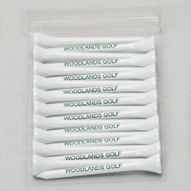 Poly Bagged Golf Tee Set - 25 Tees - 1-color imprint with Logo