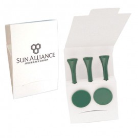 3 Tees 2 Ball Markers with Logo  3 Tees 2 Ball Markers with Logo