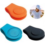 Logo Printed Silicone Golf Hat Clip Ball Marker with Strong Magnetic Grip