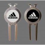 Money Clip Golf Divot Tool w/Removable Ball Marker with Logo