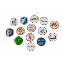 1" Metal Golf Ball Marker (Laser Printed) with Logo  1" Metal Golf Ball Marker (Laser Printed) with Logo