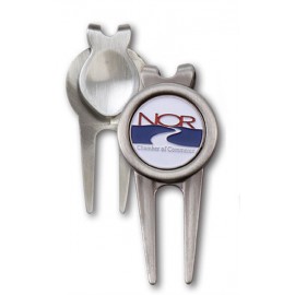 3" Divot Tool w/ 1" Ball Marker (Style #1) with Logo