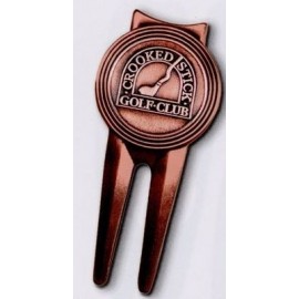 Boss Divot Repair Tool w/ Clip & Die Struck Ball Marker with Logo