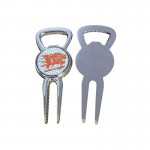 Custom Imprinted Golf Bottle Opener Divot Tool Ball Marker
