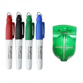 Logo Printed Mini Permanent Marker With Key Ring Cap
