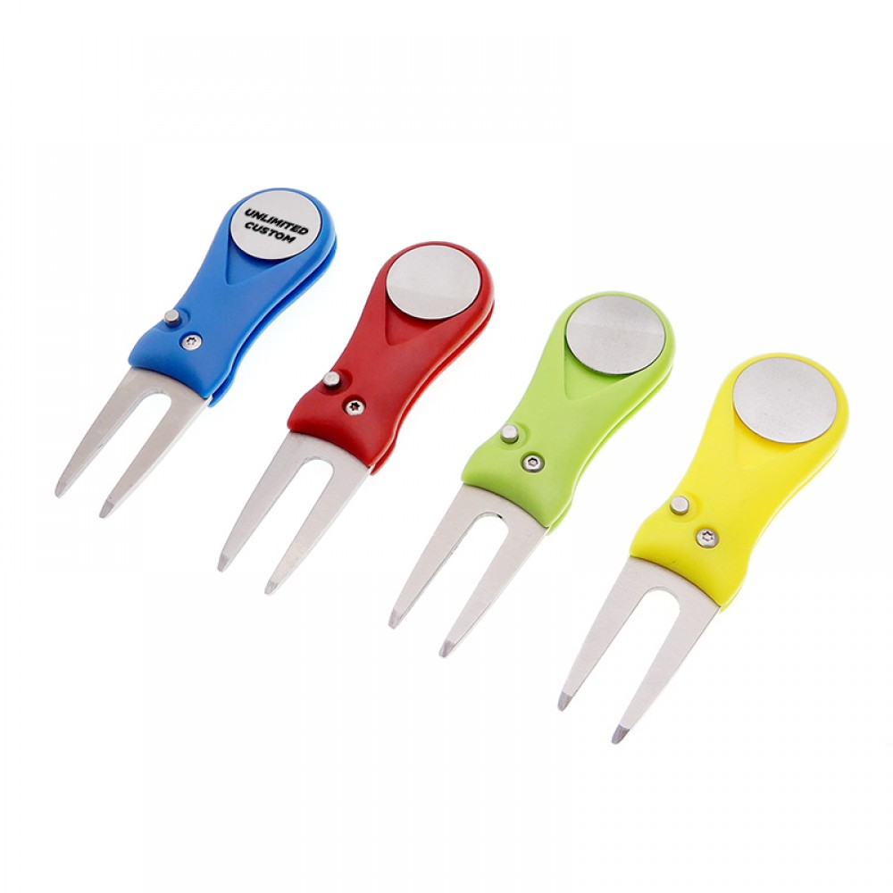 Logo Printed Divot Repairer Groove Cleaner Golf Accessories Gift