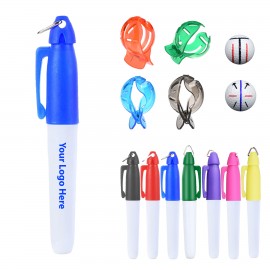 Logo Printed Golf Ball Line Drawing Marker Set