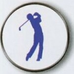 Male Golfer Stock Ball Markers with Logo