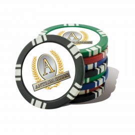 Logo Printed Round Casino Poker Chip Ball Marker  Logo Printed Round Casino Poker Chip Ball Marker
