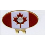 Canadian Flag Stock Hat Clip with Logo