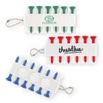Golf Tee and Marker Holder Keychain Kit with Logo
