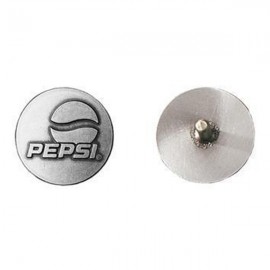 Custom Imprinted 3/4" Nickel Silver Magnetic Back Ball Marker  Custom Imprinted 3/4" Nickel Silver Magnetic Back Ball Marker