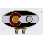 Custom Imprinted Colorado Flag Stock Hat Clip