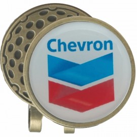 Logo Printed Hat Clip w/Magnetic Golf Ball Marker