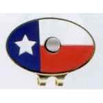 Stock Texas Flag Hat Clip with Logo