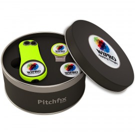 Custom Branded Pitchfix Fusion 2.5 Golf Divot Tool Deluxe Hat Clip Gift Set