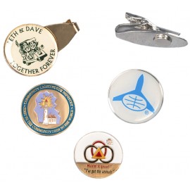 Custom Branded Clip2Me Golf Clip with 1" Ball Marker  Custom Branded Clip2Me Golf Clip with 1" Ball Marker