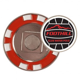Poker Chip w/ Removabel Ball Marker with Logo