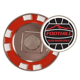 Poker Chip w/ Removabel Ball Marker with Logo  Poker Chip w/ Removabel Ball Marker with Logo