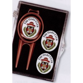 Logo Printed Firebird Kit w/ Divot Repair Tool & 3 Oval Ball Markers  Logo Printed Firebird Kit w/ Divot Repair Tool & 3 Oval Ball Markers