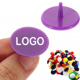 Logo Printed Plastic Round Golf Ball Position Marker