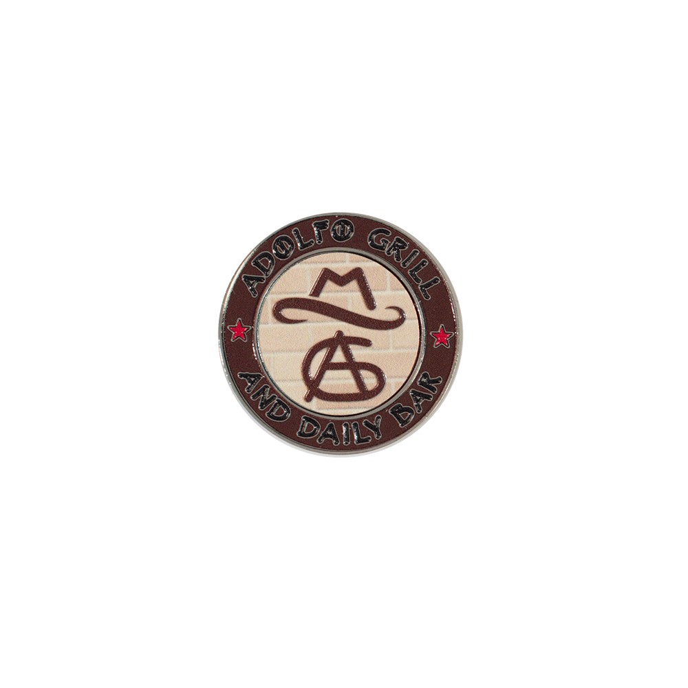 Logo Printed Texture Tone Golf Ball Marker Coin w/ Magnetic Ball Marker