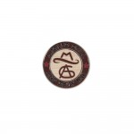 Logo Printed Texture Tone Golf Ball Marker Coin w/ Magnetic Ball Marker